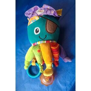 Lamaze Captain Calamari crib stroller octopus rattle baby plush toy